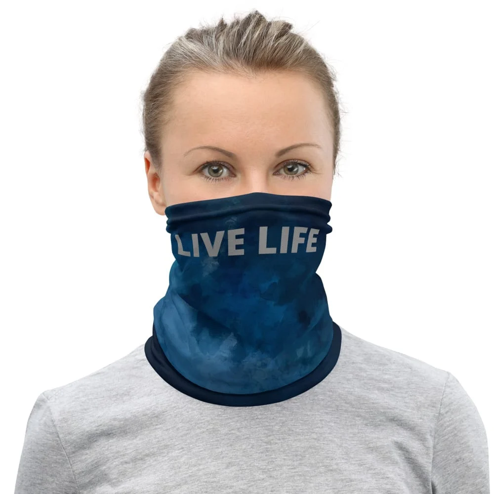 Neck Gaiter - Watercolor _Blue - Image 5