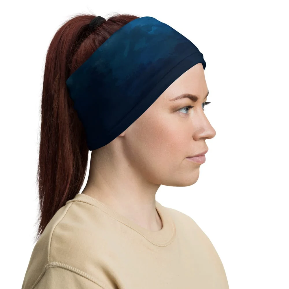 Neck Gaiter - Watercolor _Blue - Image 4